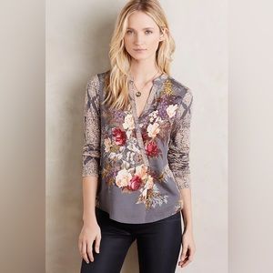Tiny at Anthropologie Jardim floral blouse. Size Medium. Excellent condi…
